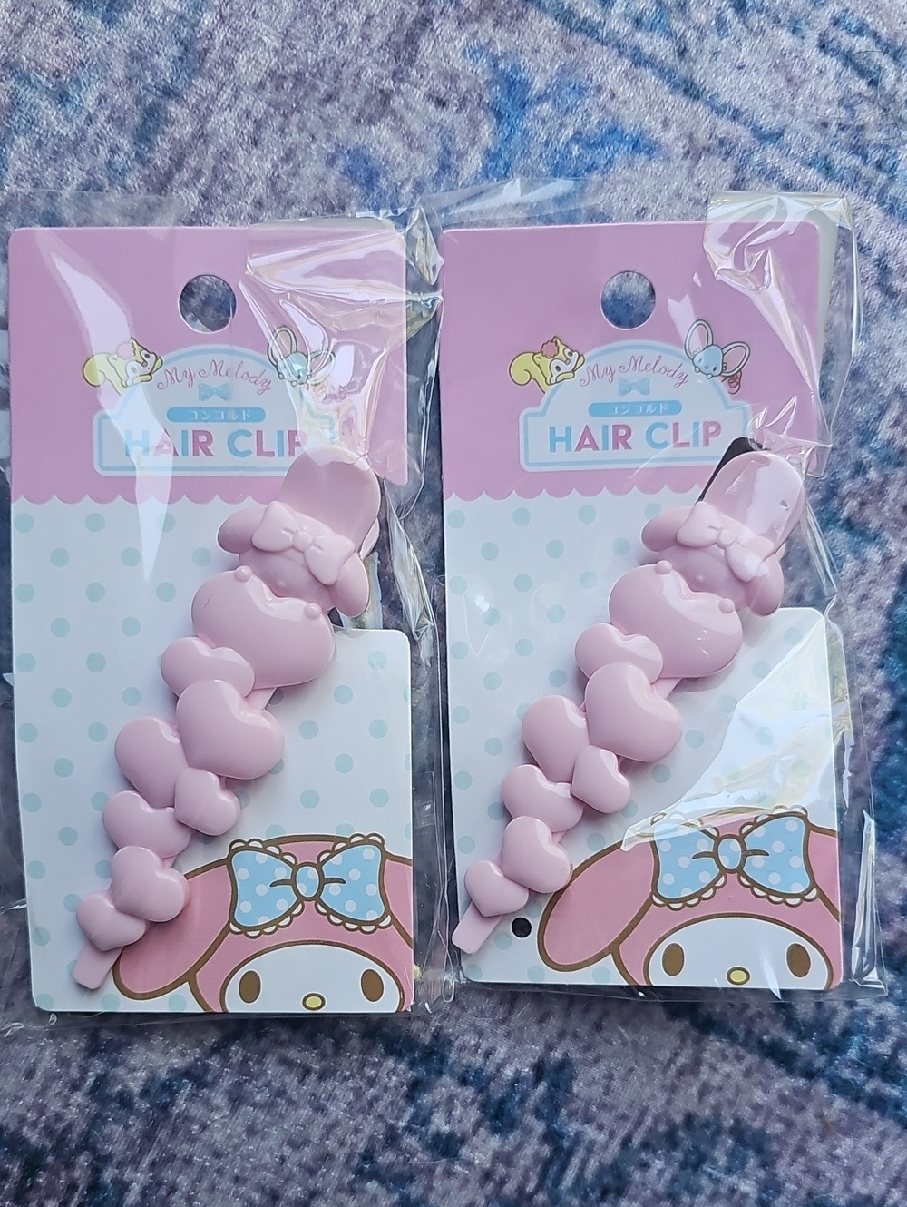 My Melody Pink Heart Hair Clip Sanrio